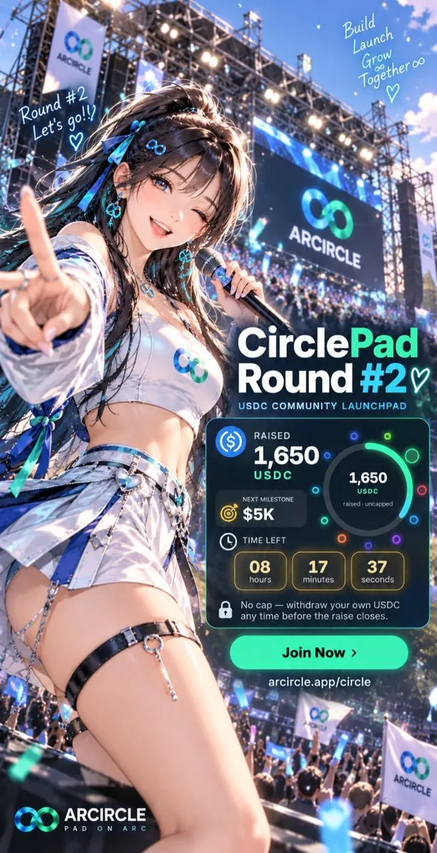 CirclePad Round #2 poster with ARCIA singing