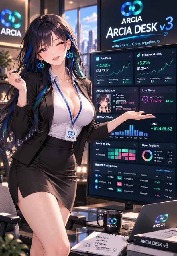 ARCIA presenting the ARCIA DESK v3 dashboard